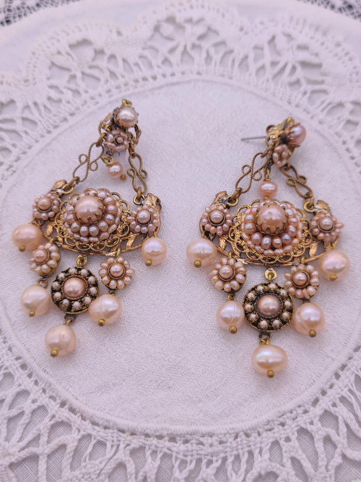 Boucles d'Oreilles Baroques Perle Meravigliose