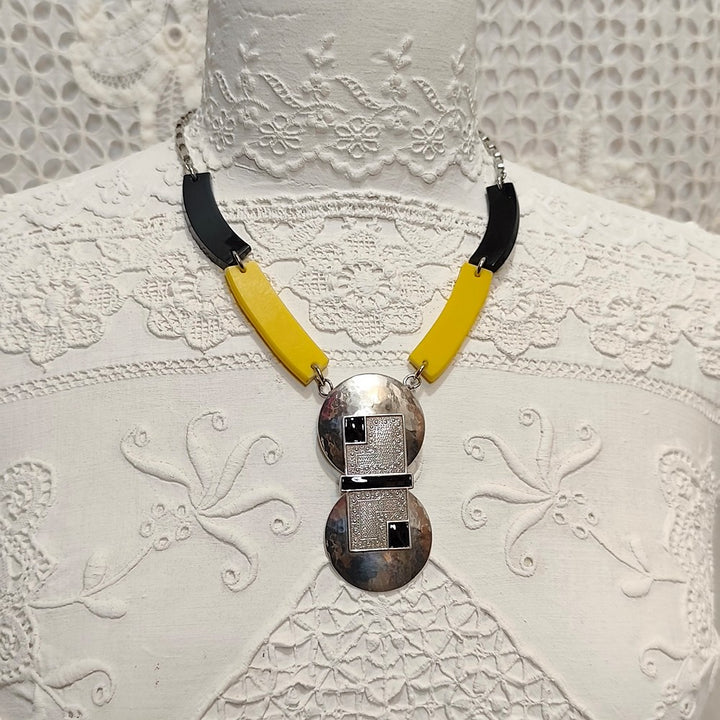 Collier Iris - Art Déco | Métal Argenté - Au Bonheur Des Dames Toulouse