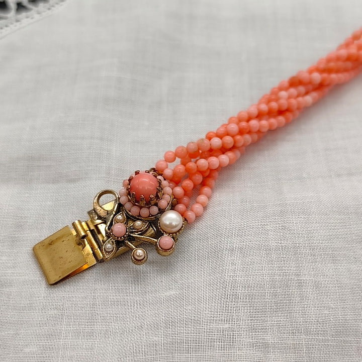Bracelet Fiori di Venezia - Baroque | Corail , Laiton et Perles