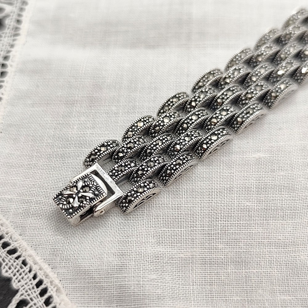 Bracelet New York - Art Déco | Argent 925 et Marcassites