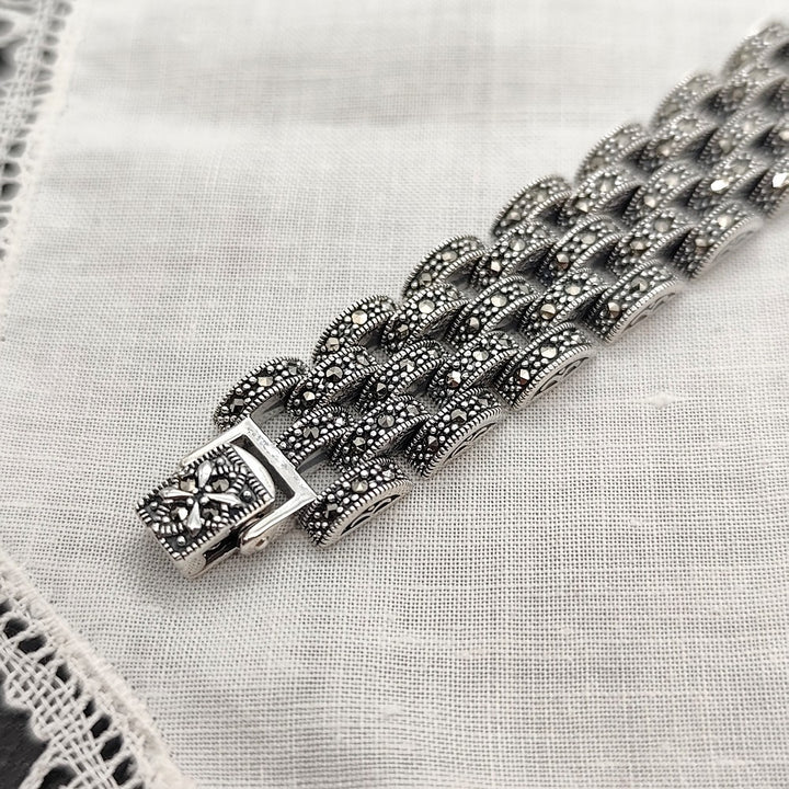 Bracelet New York - Art Déco | Argent 925 et Marcassites