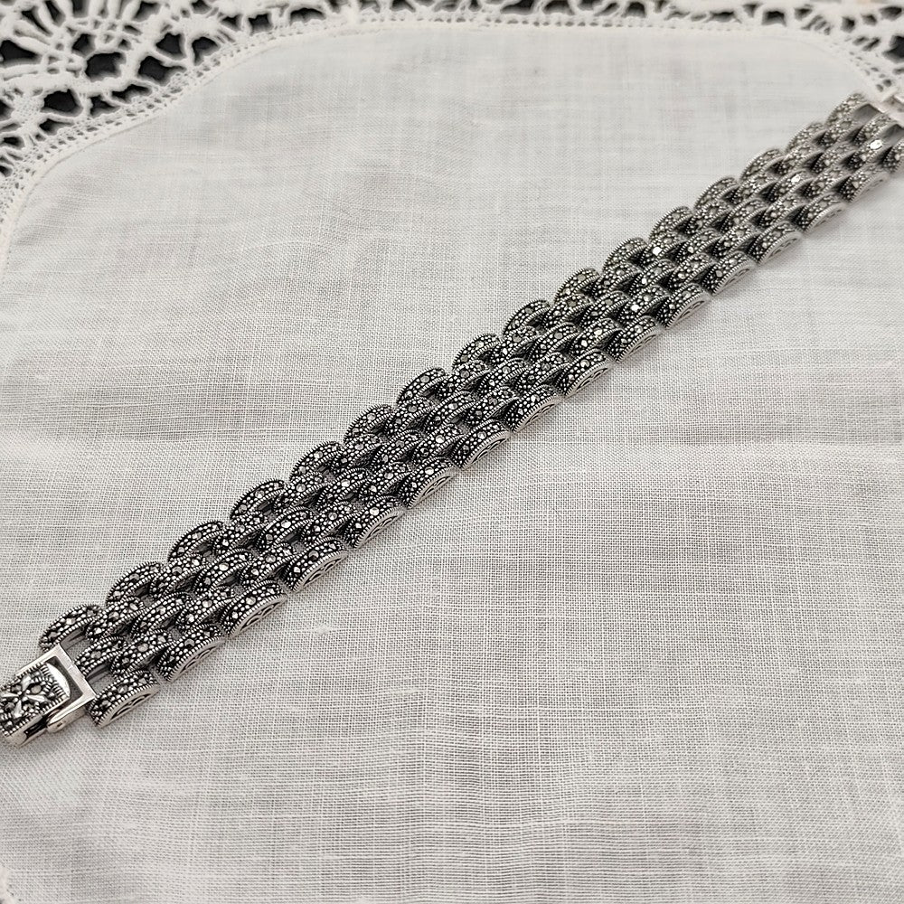 Bracelet New York - Art Déco | Argent 925 et Marcassites