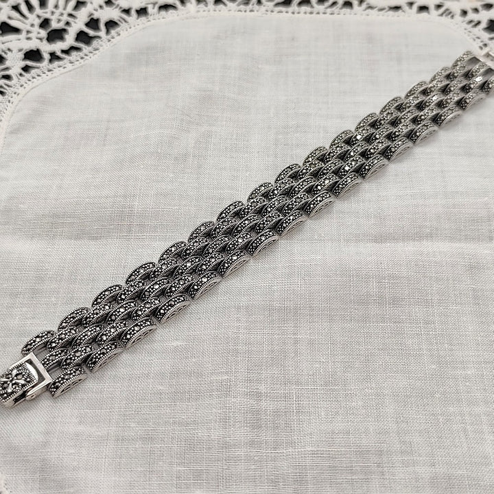 Bracelet New York - Art Déco | Argent 925 et Marcassites