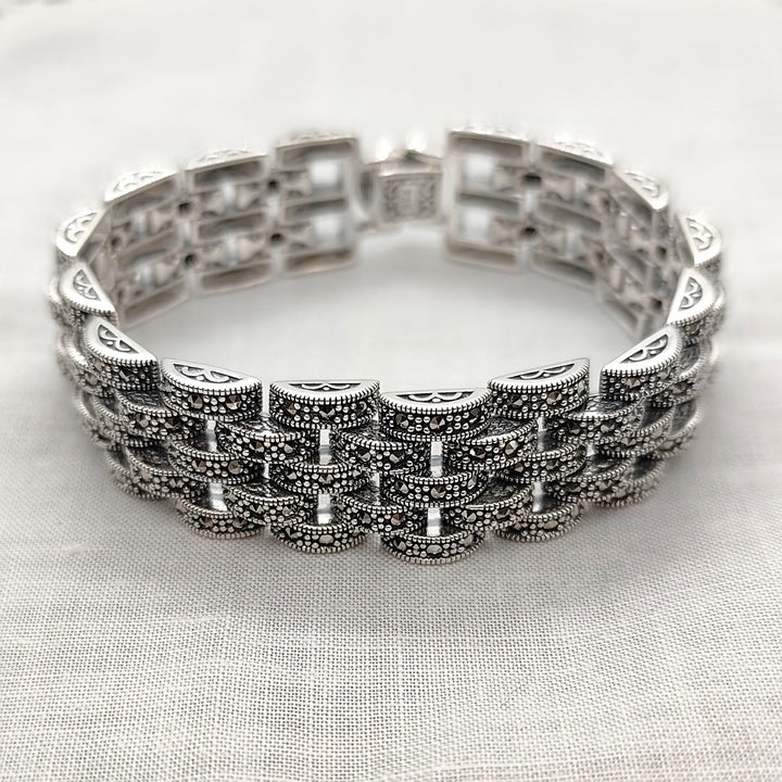 Bracelet New York - Art Déco | Argent 925 et Marcassites