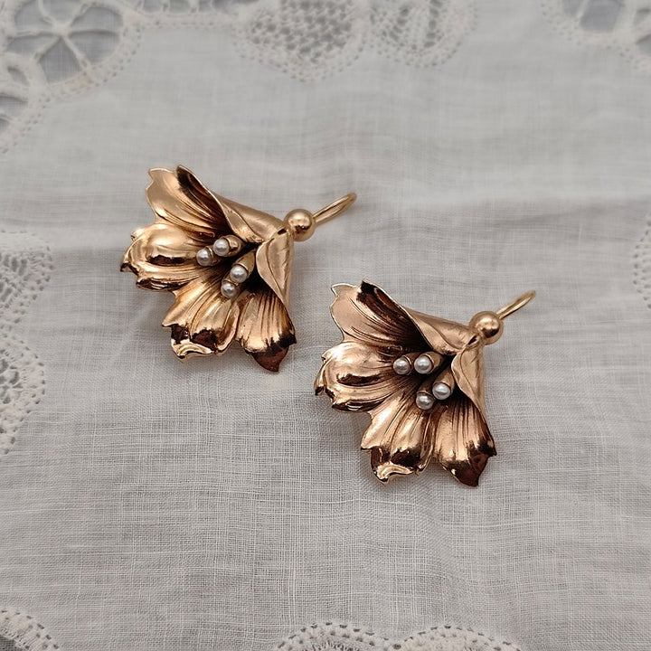 Boucles d'Oreilles Fiori d'Oro - Baroque | Oro Rosso