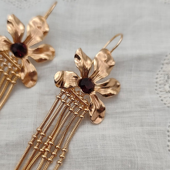 Boucles d'Oreilles Rosalia - Baroque | Oro Rosso - Au Bonheur Des Dames Toulouse