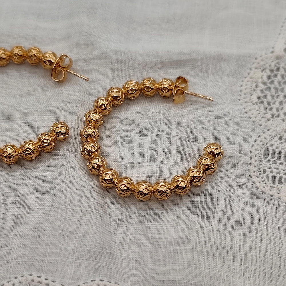 Boucles d'Oreilles Nina - Baroque | Oro Rosso - Au Bonheur Des Dames Toulouse