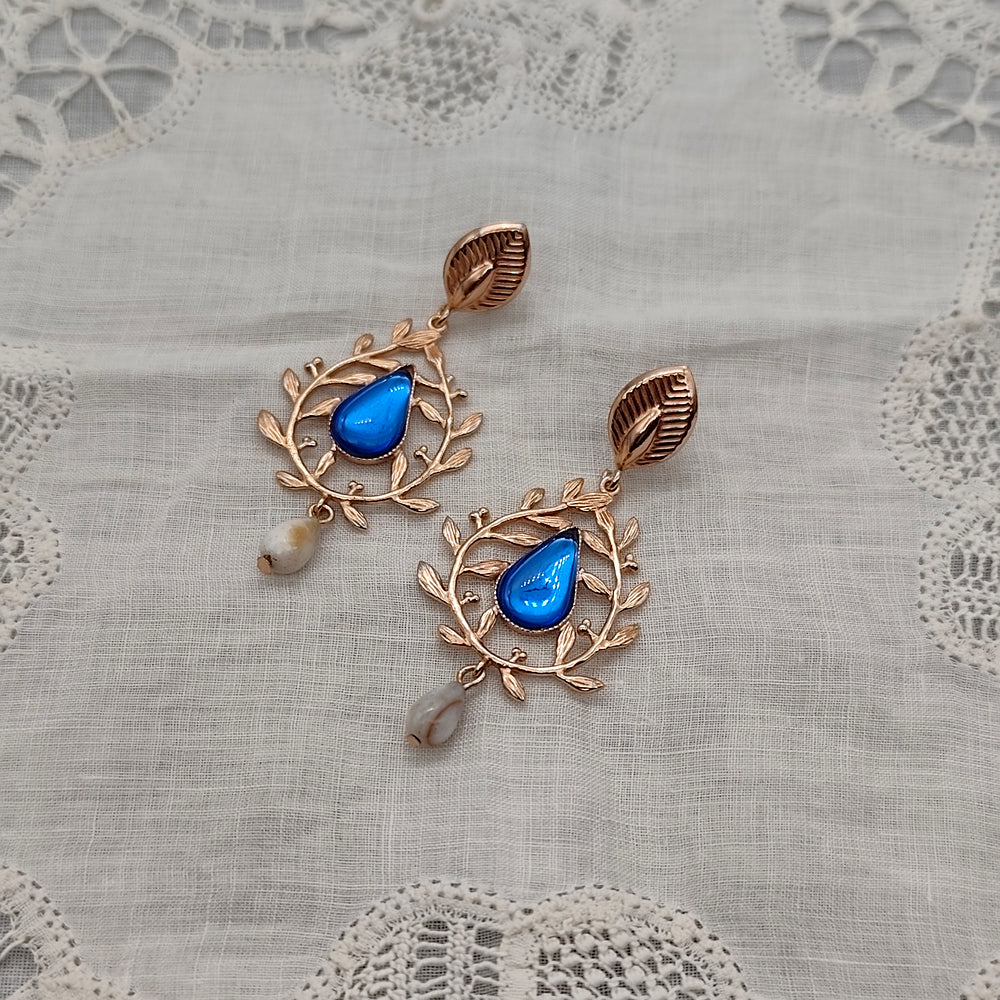 Boucles d'Oreilles Carlotta - Baroque | Oro Rosso - Au Bonheur Des Dames Toulouse