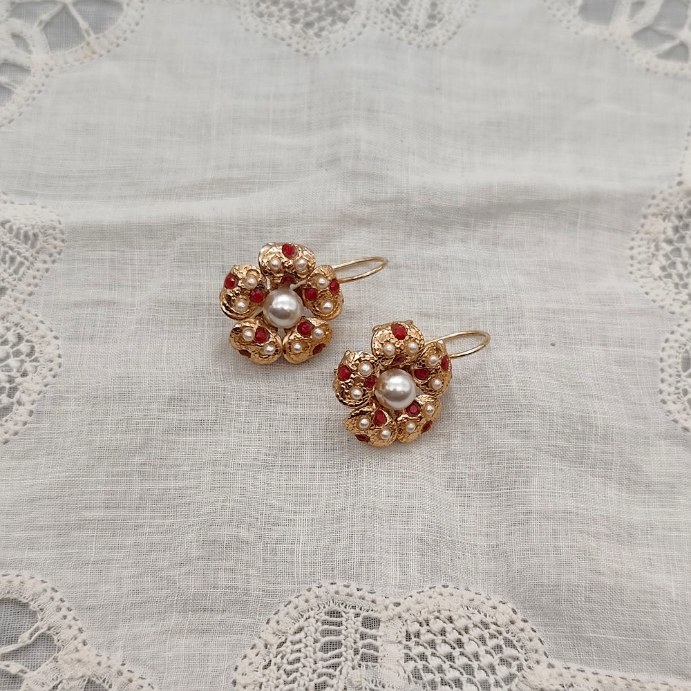Boucles d'Oreilles Rosalba - Baroque | Oro Rosso - Au Bonheur Des Dames Toulouse