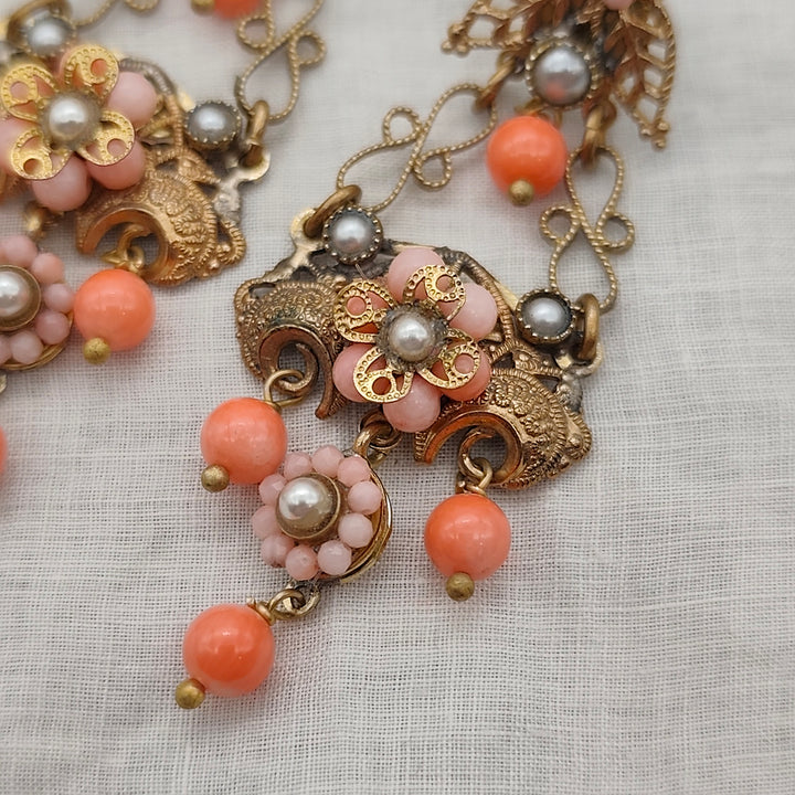 Boucles d'Oreilles Ginevra - Baroque | Laiton et Corail - Au Bonheur Des Dames Toulouse - Boutique de Bijoux Baroque, Art Déco et Fantaisie. Livraison Offerte en France. IMG_20260204_150740