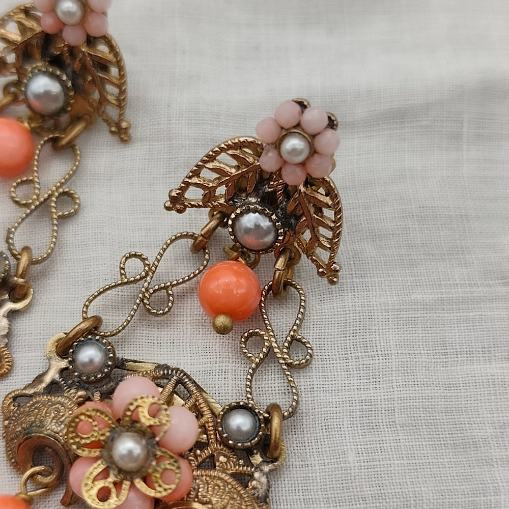 Boucles d'Oreilles Ginevra - Baroque | Laiton et Corail - Au Bonheur Des Dames Toulouse - Boutique de Bijoux Baroque, Art Déco et Fantaisie. Livraison Offerte en France. IMG_20260204_150743